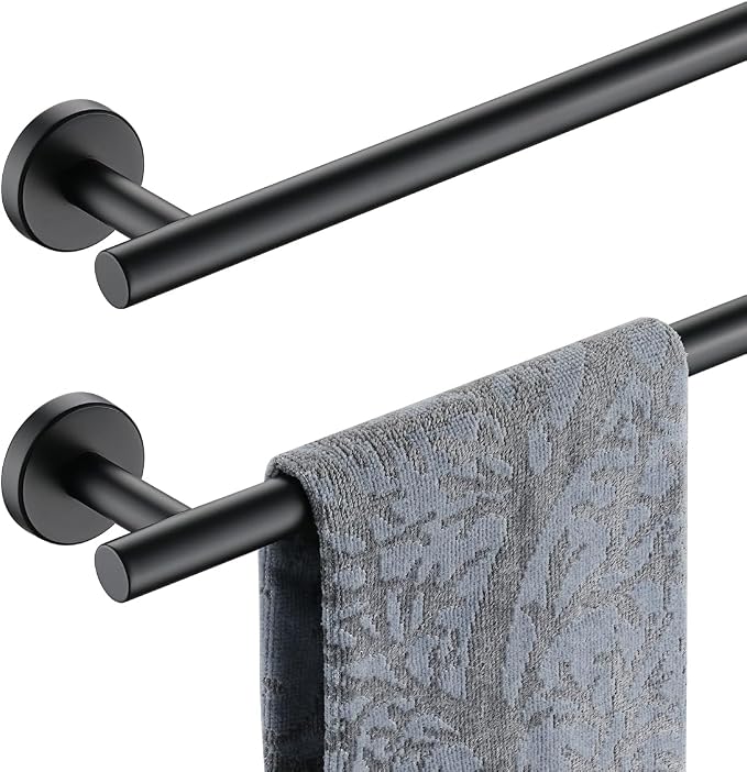 JQK Black Towel Bar, 20.5 Inch 304 Stainless Steel Thicken 0.8mm Towel Rack by Homeimprovement
