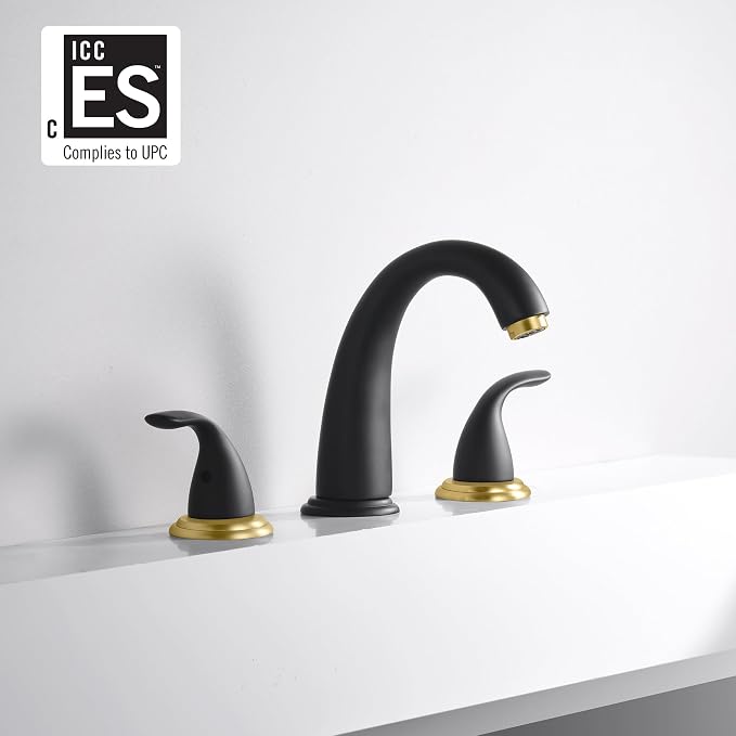 SUMERAIN 2 Handle Widespread Roman Bathtub Faucet Tub Filler - Image 3