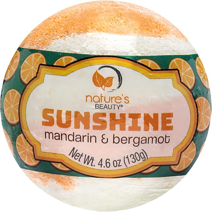 Nature's Beauty Sunshine Mandarin & Bergamot Bath Bomb Multi-Pack - Image 2