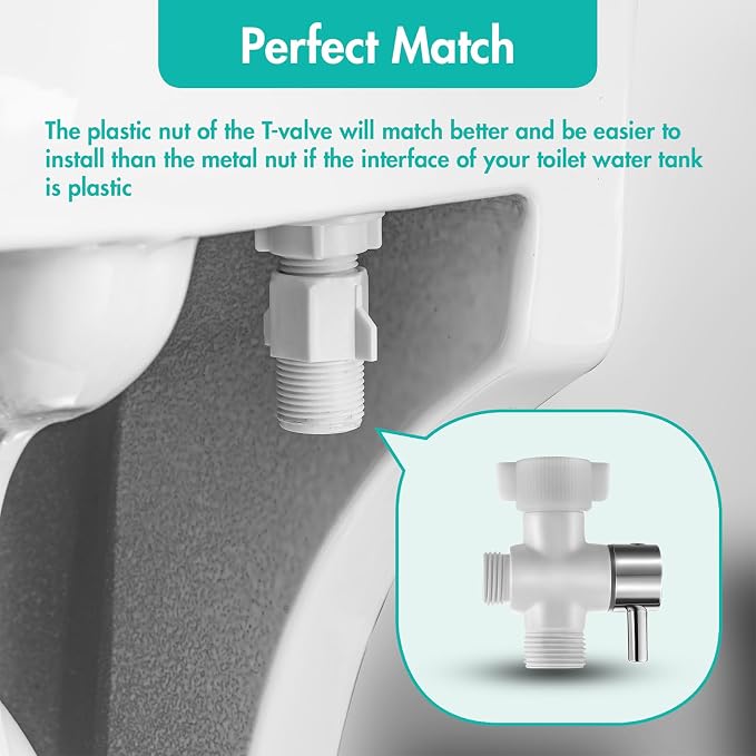 BARROCK Handheld Bidet Sprayer for Toilet, Stainless Steel Metal Made Baby - Image 5