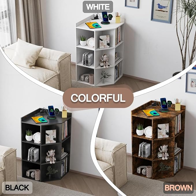 Corner Cabinet, Wooden Cube Storage - Image 7