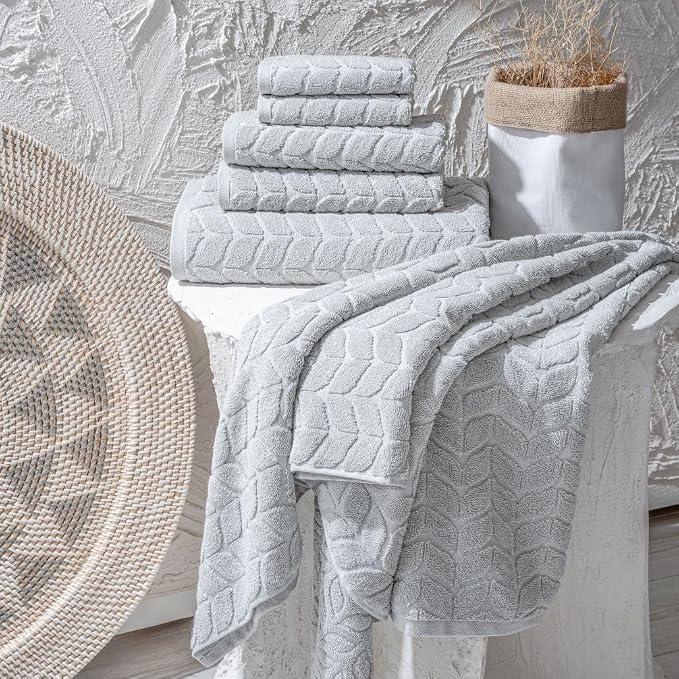 BAGNO MILANO Turkish Cotton Ultra-Soft Plush Absorbent Quick Dry Bathroom Towel - Image 3