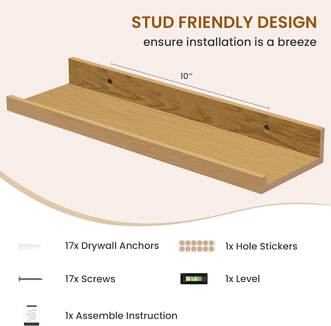 Axeman Picture Ledge Shelf, Floating Shelves - Image 5
