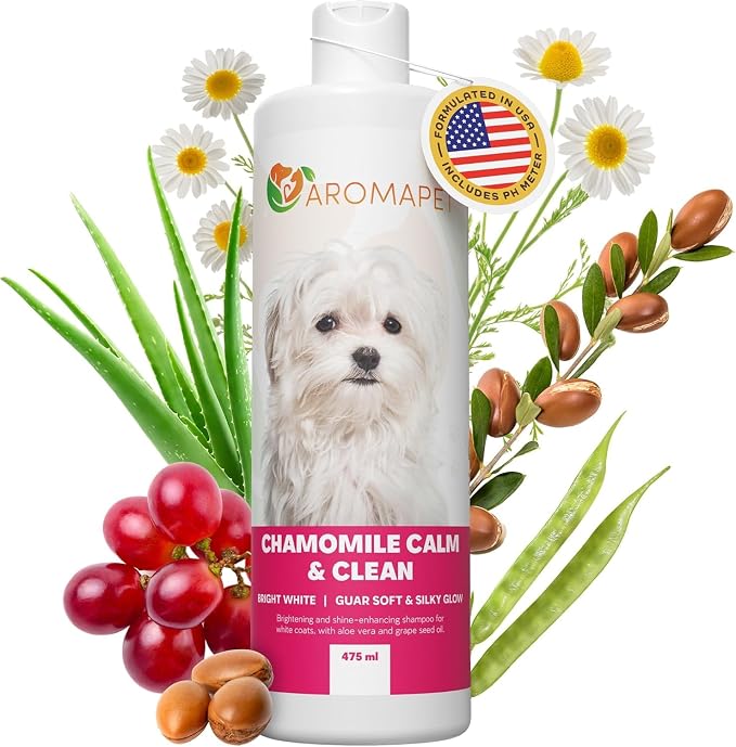Chamomile Calm & Clean Dog Shampoo by AROMAPET
