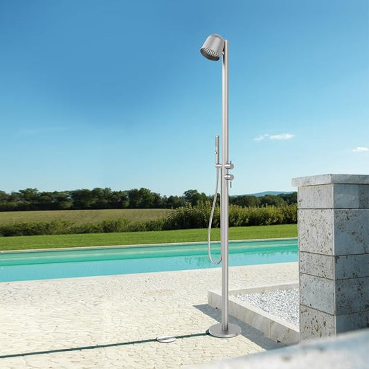 Freestanding Outdoor Shower Faucet Set, Outdoor Shower Kit by Tomfaucet