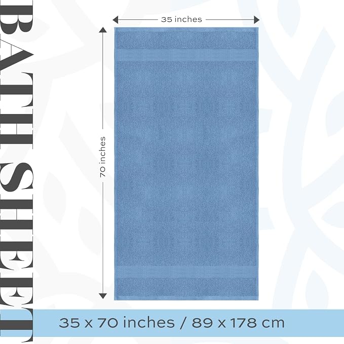 White Classic Luxury Soft Bath Sheet Towels - Image 4