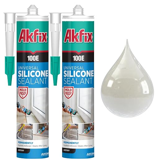 Akfix 100E RTV Silicone Caulk Clear by Akfix