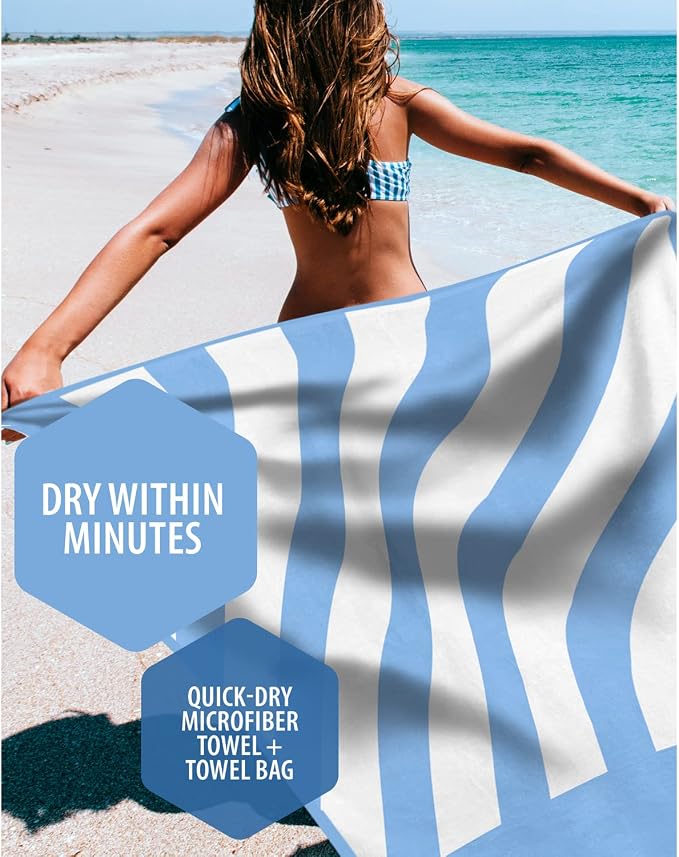 VENTURE 4TH Microfiber Beach Towel: Quick-Dry, Sandproof and Lightweight - Image 2