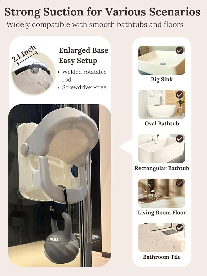 Cuddobaby Baby Bath Seat 3-in-1 【360° Protection Against Side Tipping, 3-Level - Image 4