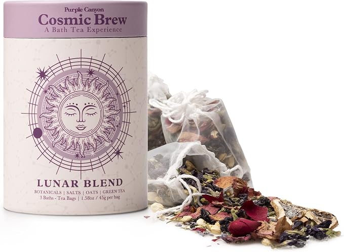 Lunar Blend Bath Tea by Purple Canyon | 3 Relaxing Bath Soaks by PurpleCanyon