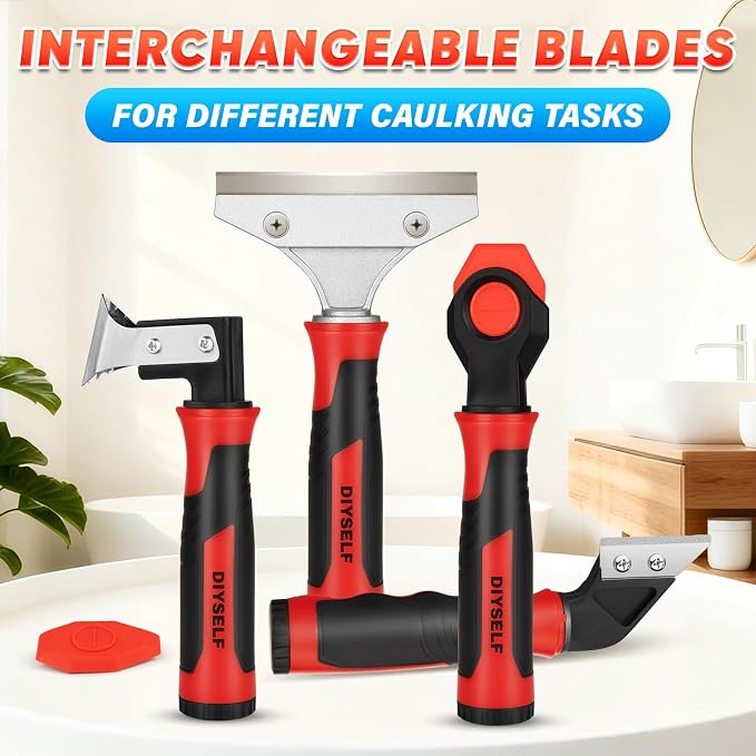 DIYSELF Caulking Tool, 4 in 1 Caulk Remover Tool - Image 7
