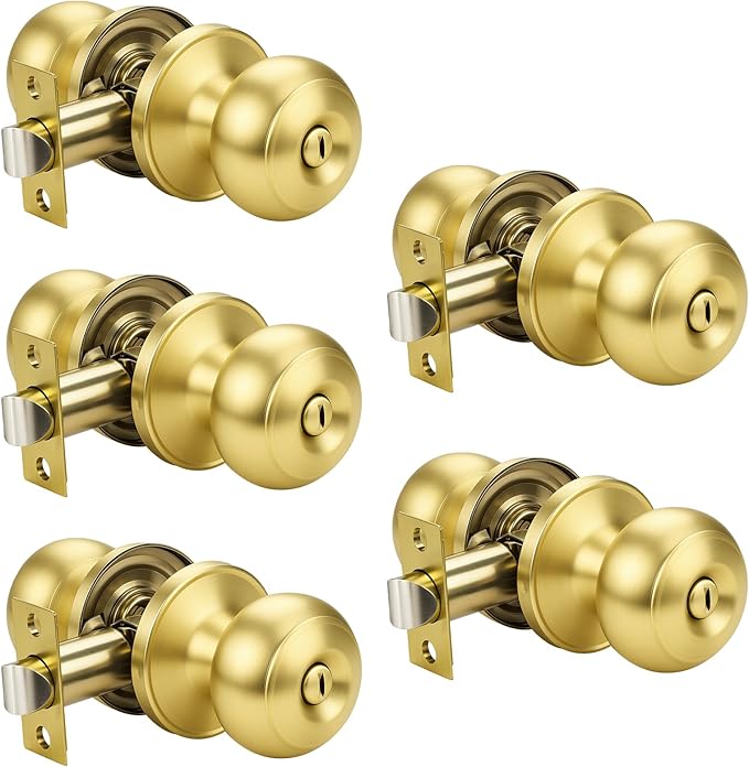 KNOBWELL 5 Pack Privacy Door Knob by KNOBWELL