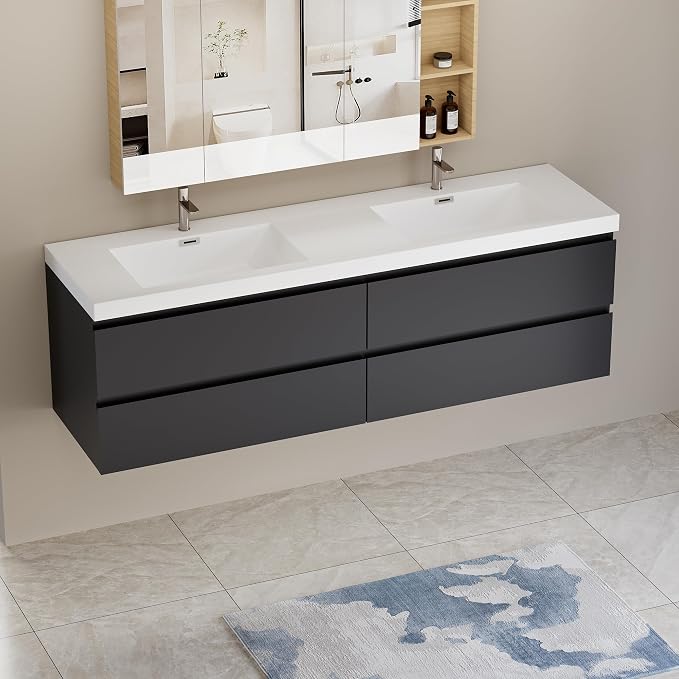 72" Floating Bathroom Vanity - Image 7