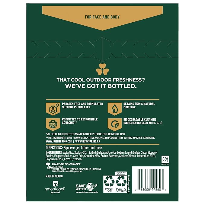 Irish Spring Original Clean Body Wash, 20 Oz, 2 Pack - Image 10