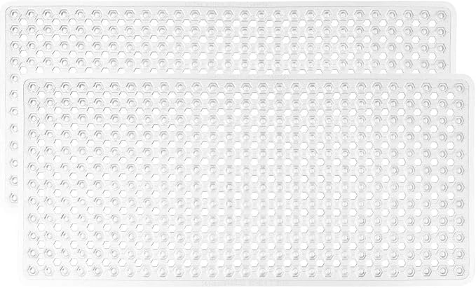 GORILLA GRIP Patented Bath Tub Shower Mat, 2 Pack, Machine Washable Bathtub by GorillaGrip