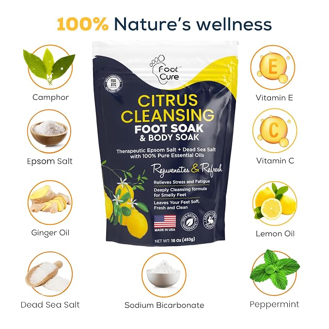 FOOT CURE Citrus Detox Foot Soak - Image 5