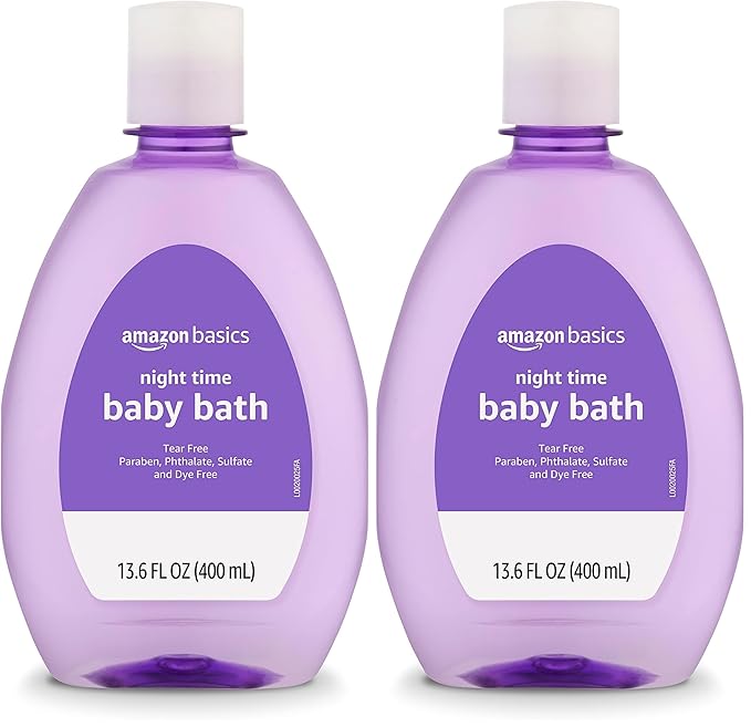 Amazon Basics Night-Time Baby Bath, Lightly scented, 13.6 Fl Oz by AmazonBasics