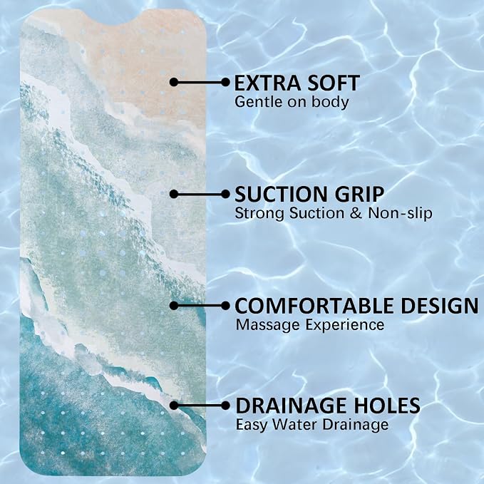Beach Bathtub Mat Non Slip, Baby Bath Mat - Image 8
