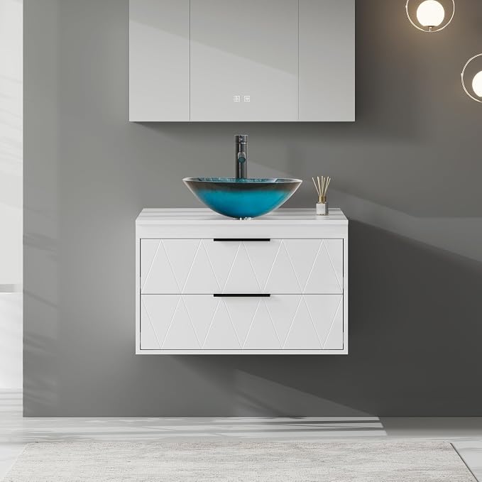 eclife 30" Floating Bathroom Vanities - Image 3