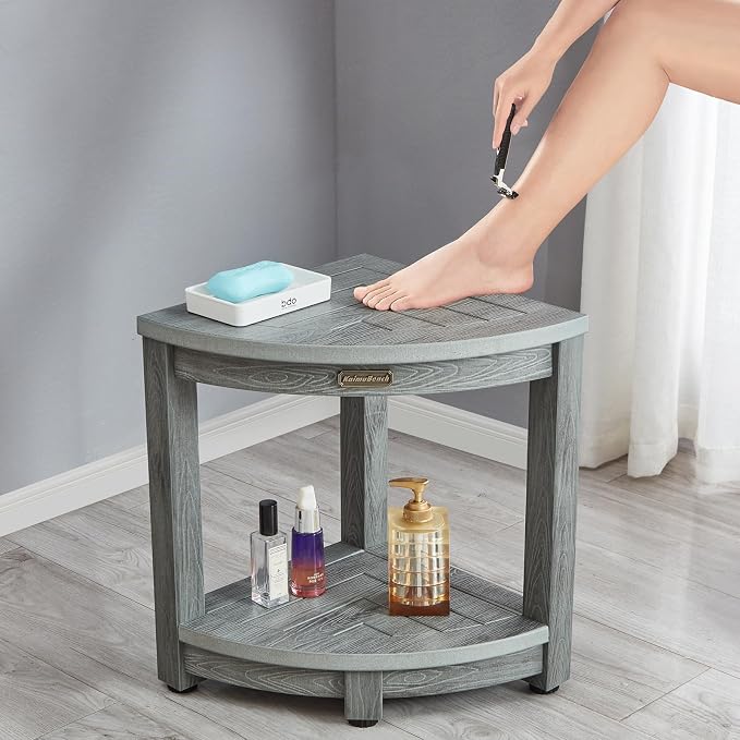 Waterproof Shower Bench for Inside Shower, Poly Lumber Shower Foot Seat - Image 6