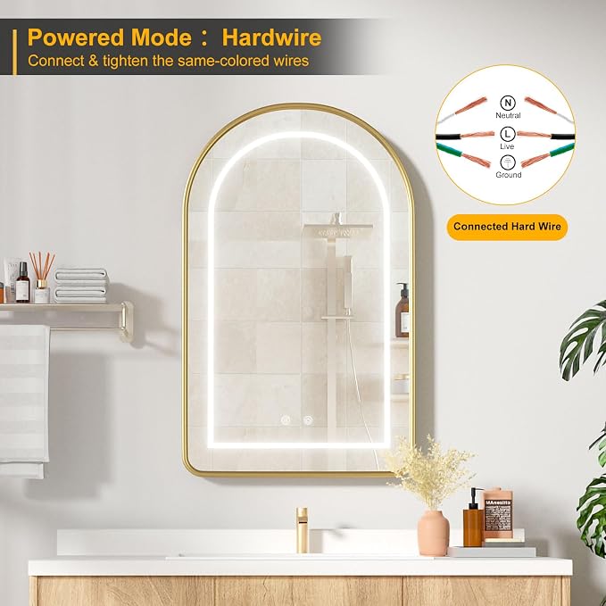 Lighted Arched Medicine Cabinet - Image 4