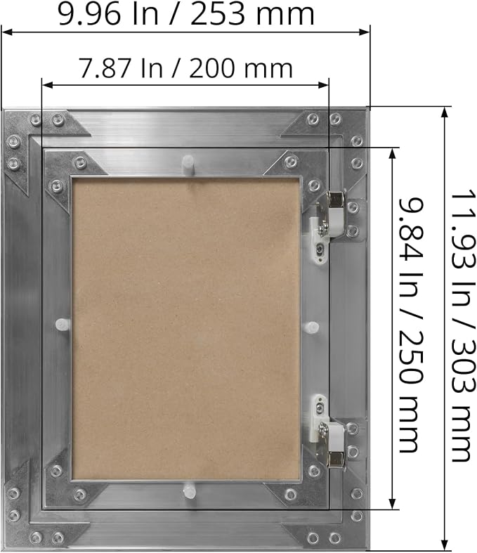 8" x 10" Inch Aluminum Drywall Access Panel - Image 5