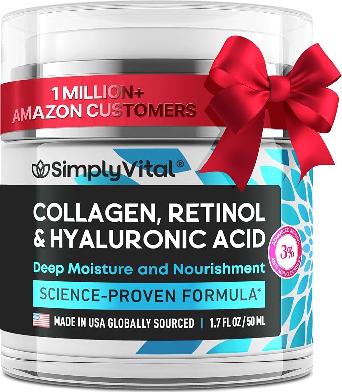 SimplyVital Collagen, Retinol & Hyaluronic Acid Cream by SimplyVital