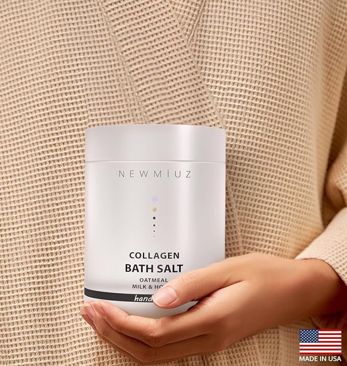 Collagen Bath Salt Soak Moisturize Soften Skin Magnesium Coconut Oatmeal Honey - Image 6