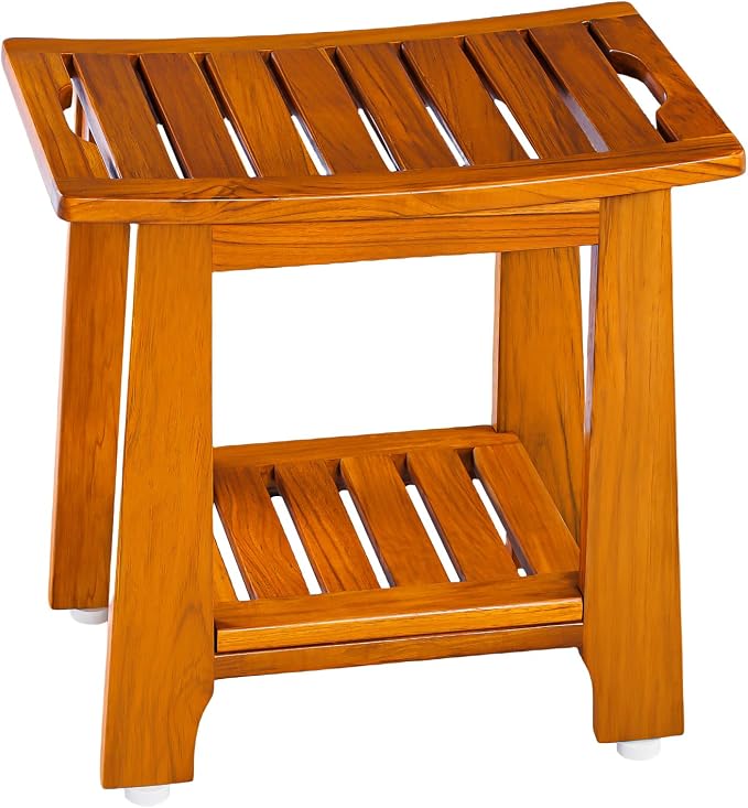 24" Large Teak Shower Bench by NNN