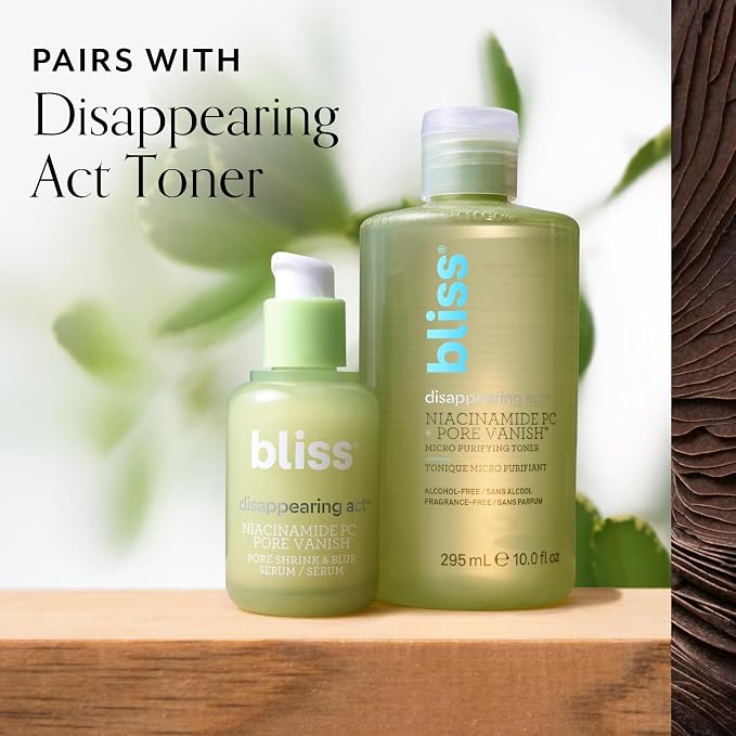 ​Bliss Niacinamide + Pore Vanish Complex Disappearing Act Serum – - Image 8