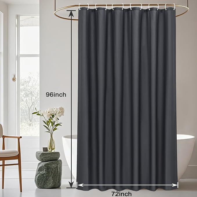 AooHome 96 inch Extra Long Solid Shower Curtain - Image 8