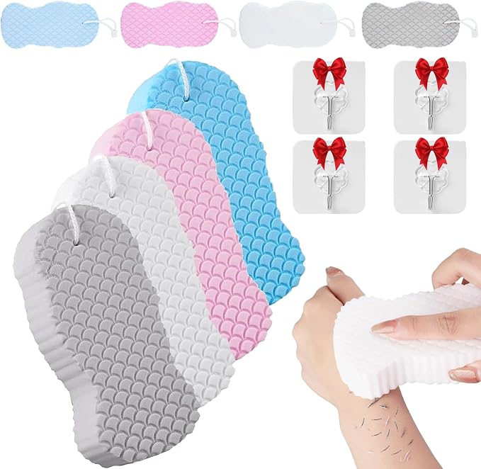 Magic Exfoliating Bath Sponge, 3D Super Soft Exfoliating Bath Sponge, Gentle & by Diameleo