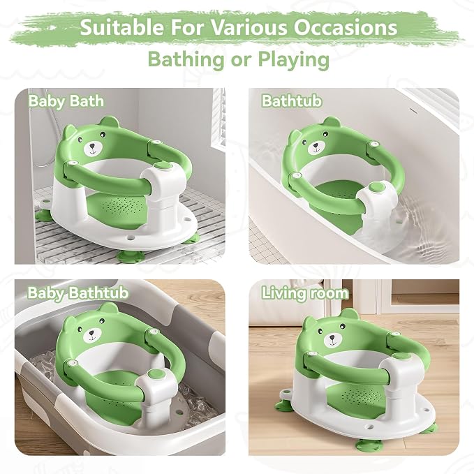 Baby Bath Seat for Babies 6 Months & Up, Toddler Bath Seats for Babies Sitting - Image 6