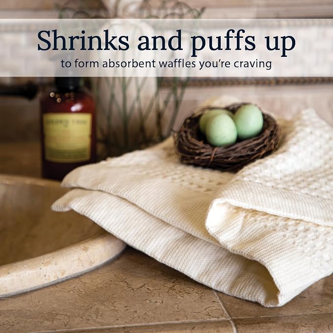 GILDEN TREE Waffle Bath Sheet Quick Dry Towel, Thin Luxury Bath Towels - Image 3