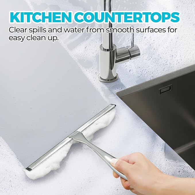 10-Inch All-Purpose Shower Squeegee - Image 5