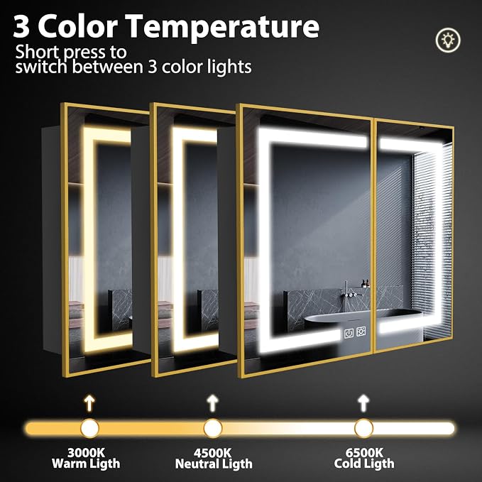 ROOMTEC Lighted Medicine Cabinet - Image 5