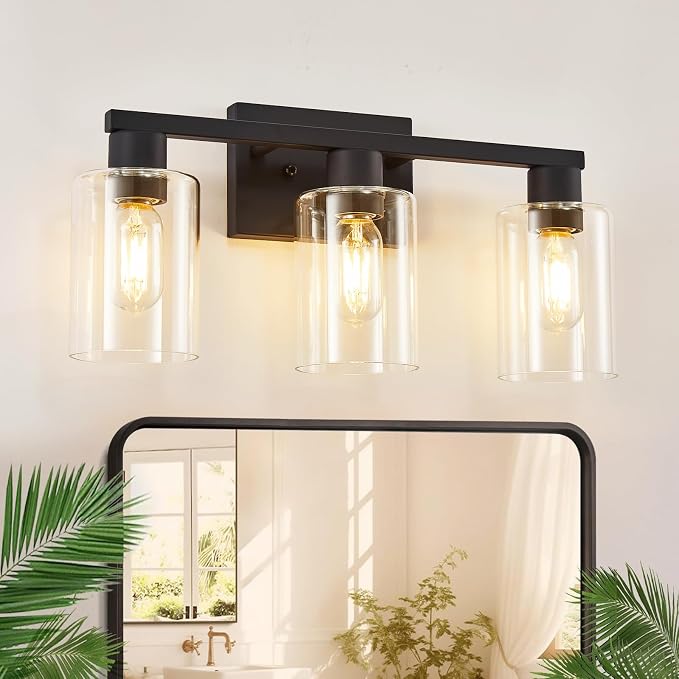 3-Light Bathroom Vanity Light, Bathroom Wall Sconce Lamp by SOPEASGlobalperspective