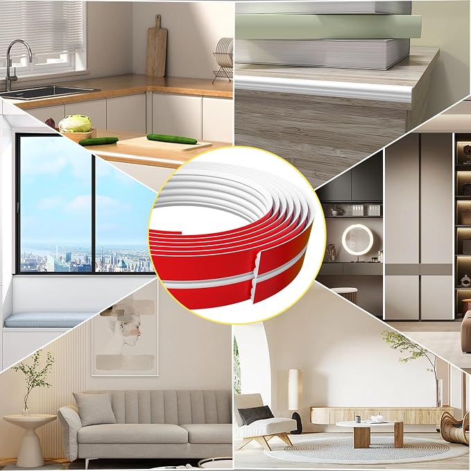 10FT Flexible Wall Corner Protector Moulding Trim, Peel and Stick Inside & - Image 7