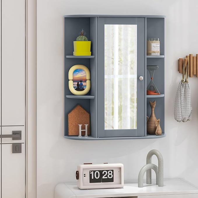 COSTWAY Wall Mounted Bathroom Cabinet - Image 2