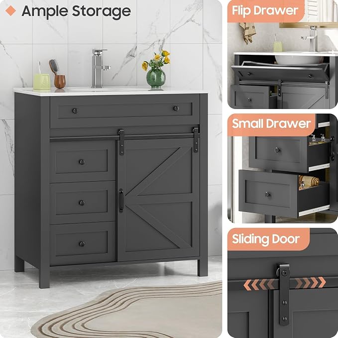 Vabches 36 Inch Bathroom Vanity - Image 5