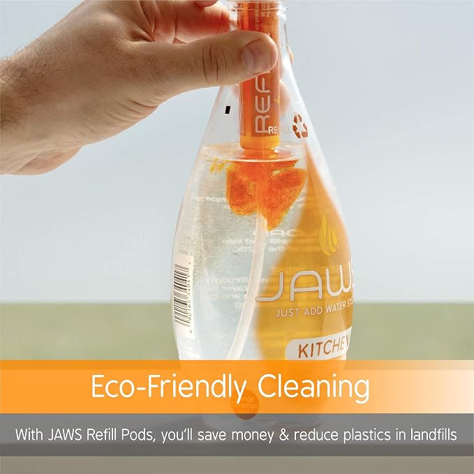 JAWS Cleaners Home Cleaning Kit, Shower and Hardwood Floor, 2 Refill Pods - Image 3