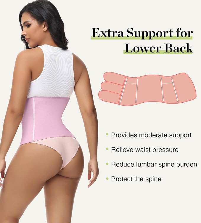 SHAPSHE Waist Trainer for Women Postpartum Recovery Wrap Waist Cincher Corset - Image 3