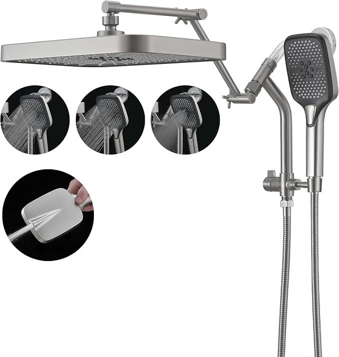 14" High Pressure Rain/Rainfall Shower Heads by Psylc