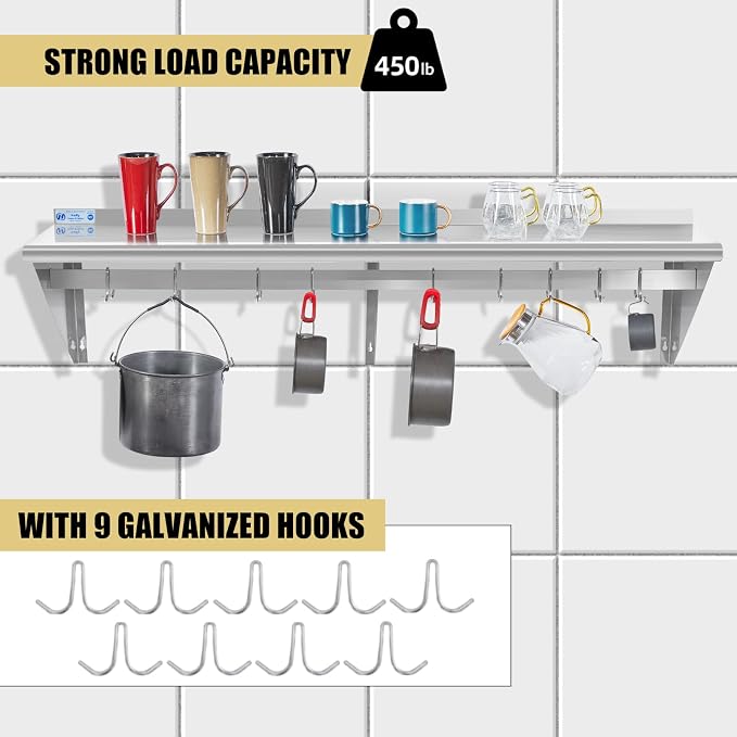Hally Stainless Steel Shelf - Image 4