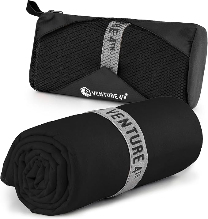 VENTURE 4TH Quick Dry Towel. Microfiber Travel Towel Ideal by VENTURE4TH