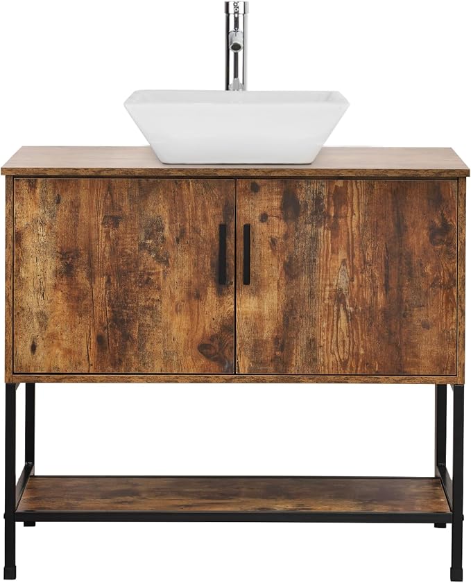 UEV Rustic Brown 36" Bathroom Vanity - Image 9