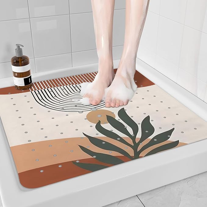 Leaves Square Anti Slip Shower Mats - Image 5