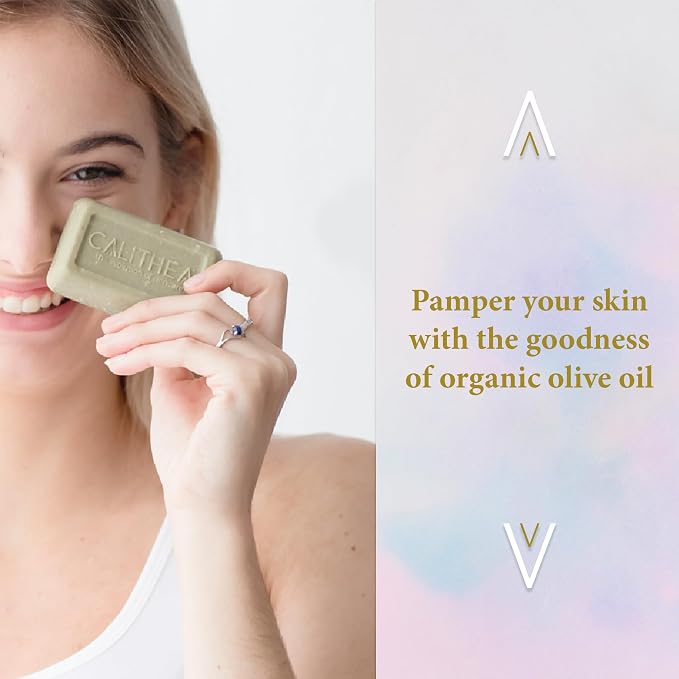 Calithea 3 Pack Soap Bars:100% Pure Olive Oil Soap - Image 2