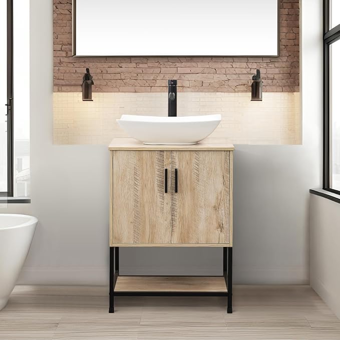 UEV Rustic Oak 24" Bathroom Vanity - Image 4