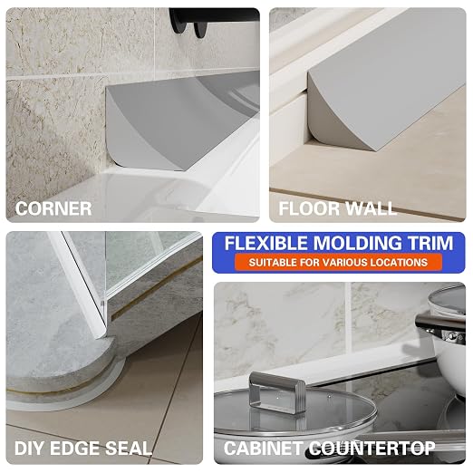 Flexible Molding Trim, Flexible Bendable Adhesive Caulking Strip, Molded Trim - Image 7